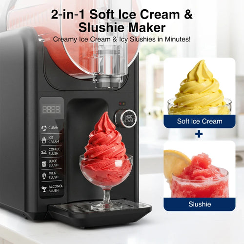 Quiet Compressor Slushie Machine