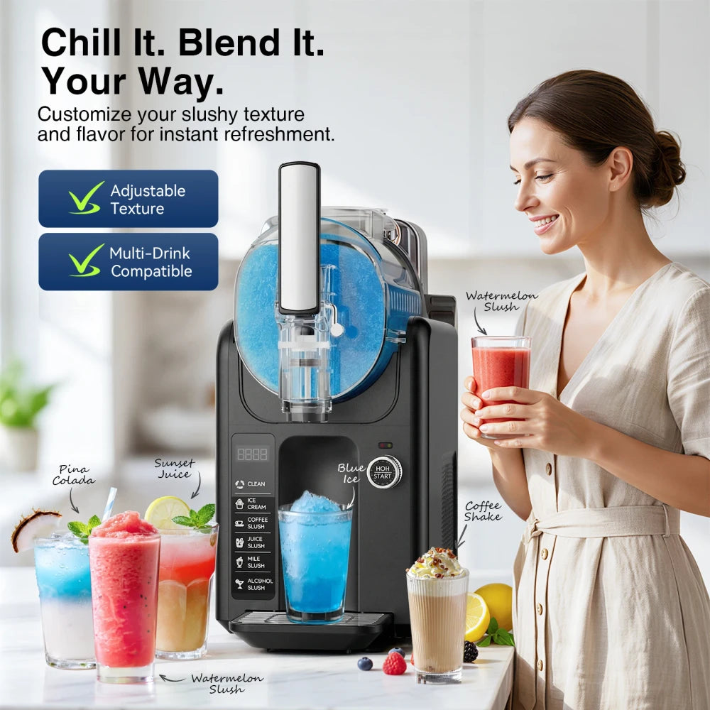 Quiet Compressor Slushie Machine