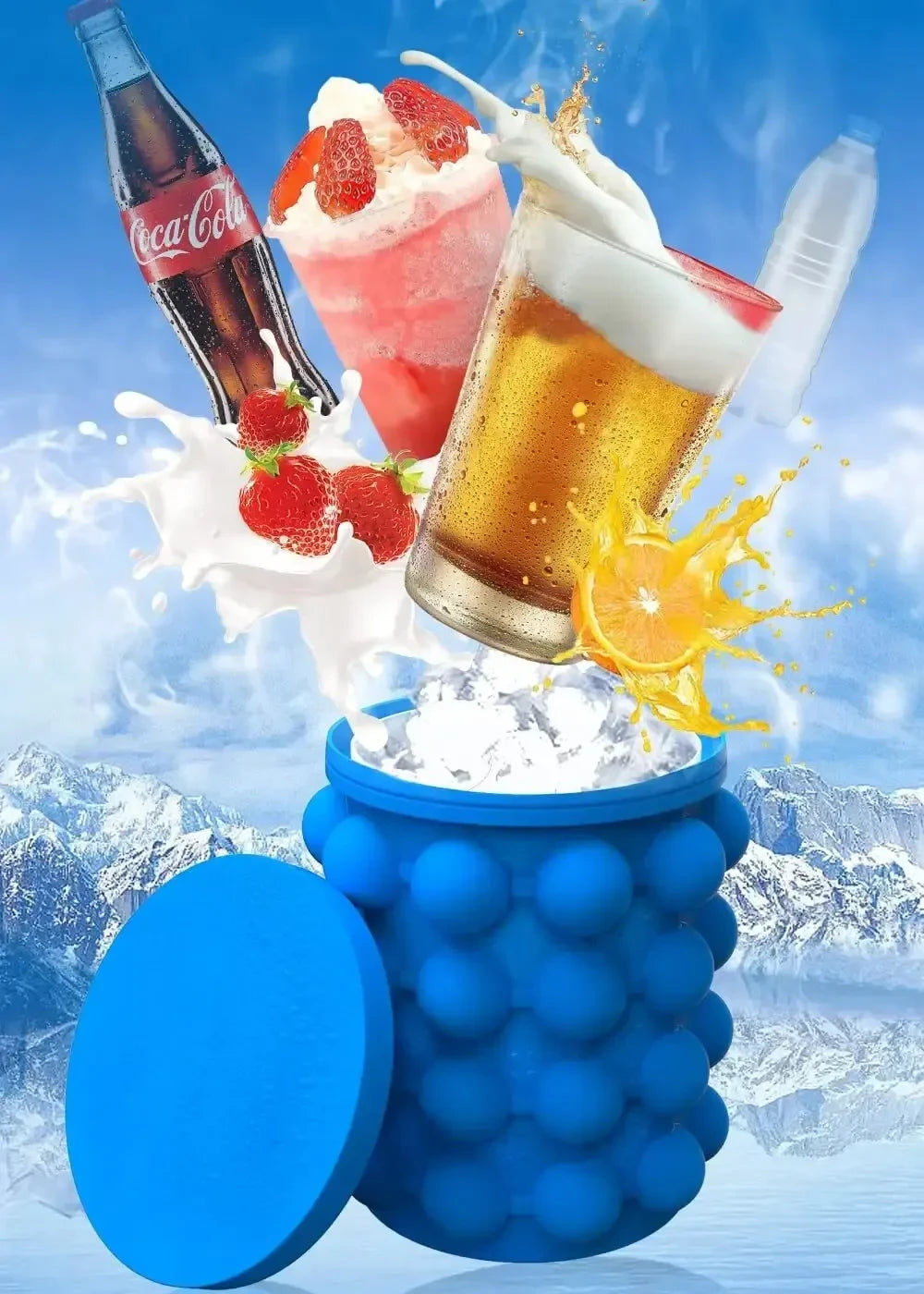 Portable Silicone Ice Bucket