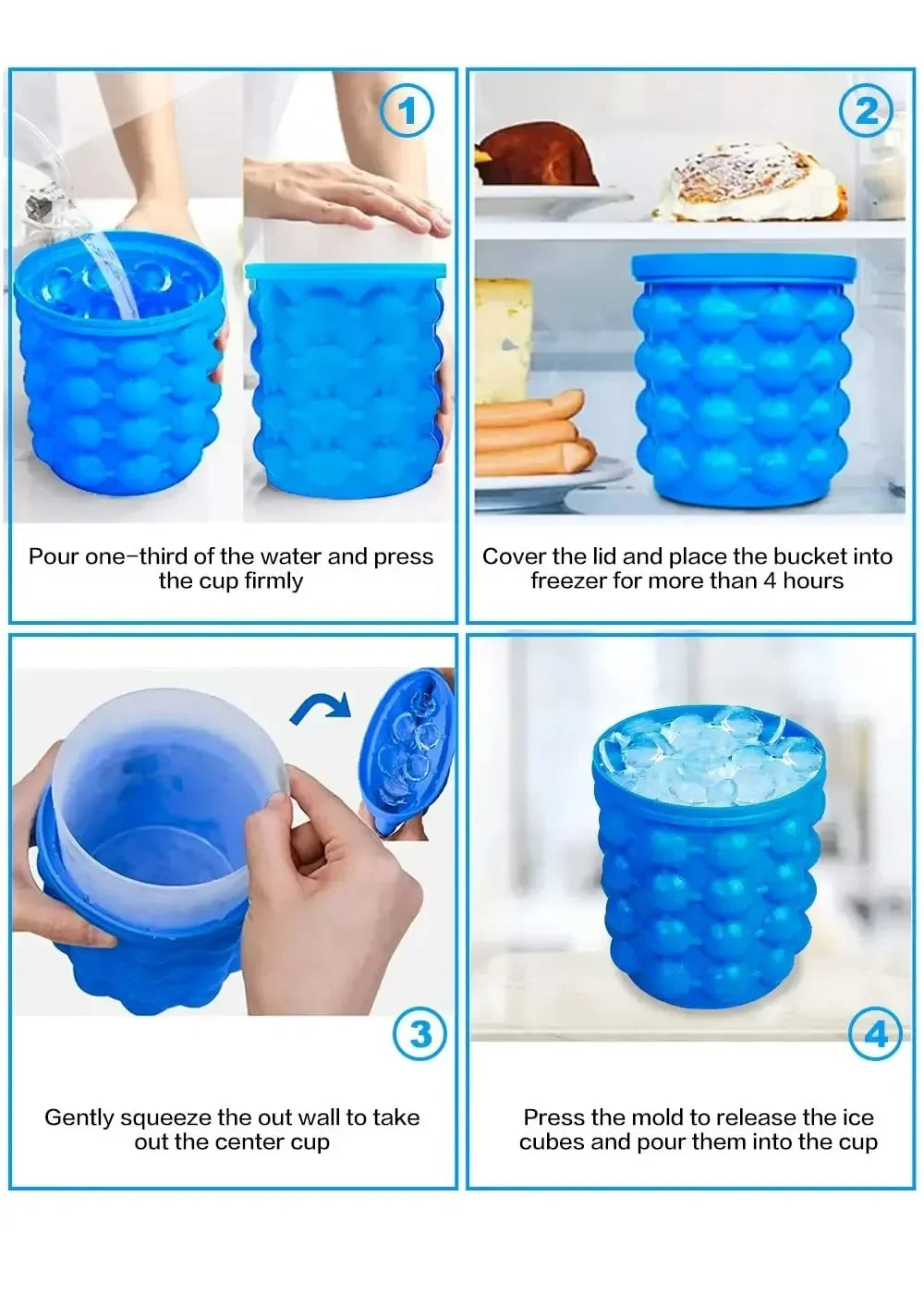 Portable Silicone Ice Bucket